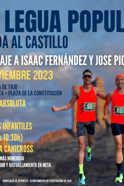 Cartel legua xv subida al castillo 2023
